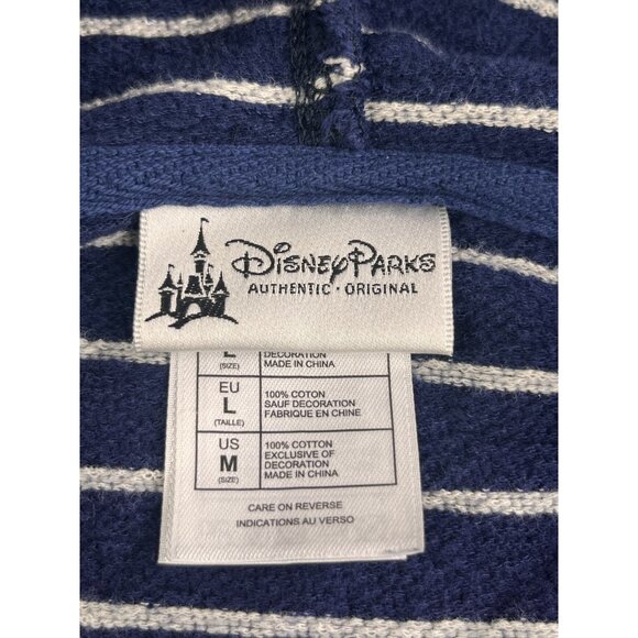 Disney Parks Hoodie Mens Medium Mickey American Flag Full Zip USA Striped Cotton - Picture 4 of 12